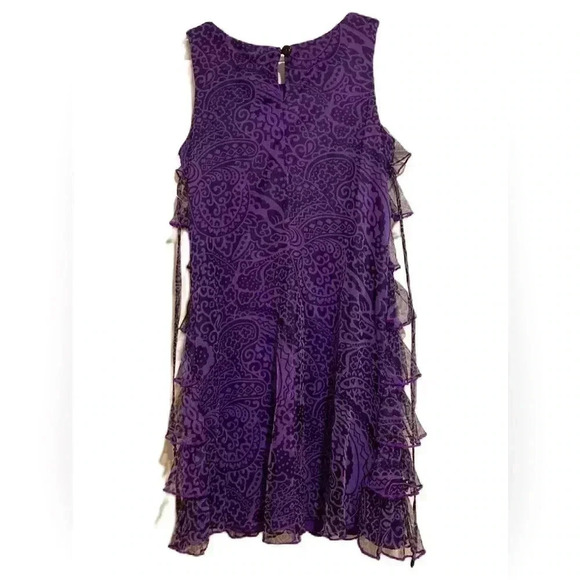 NWOT Emily West Girl’s Short Formal Dress Lined w/ Ruffles Sz. 8 - Picture 2 of 6